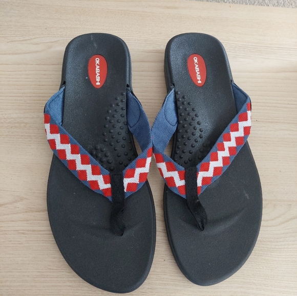 Okabashi Flip-flops Sandals Size Large - Picture 1 of 5